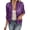 Z1-Purple, variant on Women Jacket Glitter Long Sleeve Zip Up Cropped Slim Fit Plus Size Casual Party Outerwear Trendy Clothes