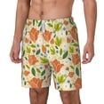 thumbnail image 2 of Uemuo Rose Daisy Pattern Mens Swim Trunks Quick Dry Board Shorts with Mesh Lining, Stretch Beach Shorts Quick Dry No-Chafing Board Shorts-Large, 2 of 9