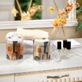 thumbnail image 4 of Yayeee 4 Pack Qtip Holder Bathroom Cotton Swab Canister with Lid Clear Dispenser Set, Abstract Shapes, 4 of 6