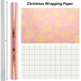 thumbnail image 4 of Christmas Wrapping Paper, Pink Snowflake Design Gift Wrapping Paper Suitable for Christmas, Mini Roll (17 Inch X 32.8 Feet), 4 of 12