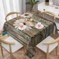 thumbnail image 2 of Sunflowers Tablecloth 60x60 Inch Square, Vintage Rustic Daisy on Wooden Board Table Cloth Farmhouse Spring Summer Decorations Floral Table Cover for Party Picnic Kitchen Dinner Decor Outdoor, 2 of 5