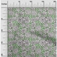 thumbnail image 2 of oneOone Cotton Jersey Green Fabric Floral Dress Material Fabric Print Fabric By The Yard 58 Inch Wide, 2 of 4