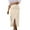 Beige, variant on Miqool Women's Bodycon Pencil Skirt Dressy Casual Business Work Office High Waisted Stretch Long Suit Skirt with Front Slit