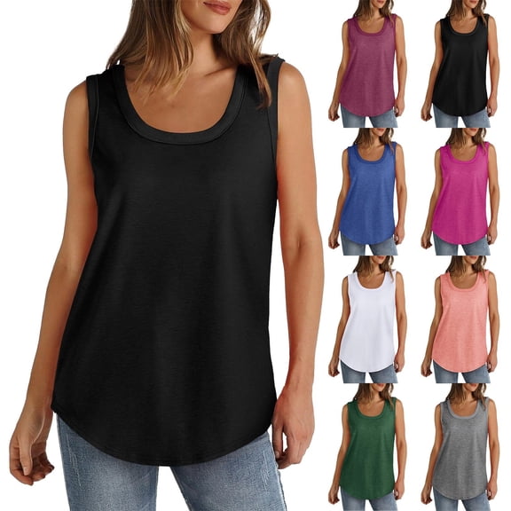 Womens Clothes Summer Kelon Womens Summer Sleeveless Tank Tops Cowl Neck Summer Outfits 2026 Fashion Clothing Blouses Oversized Shirt Clothing, XL