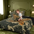 thumbnail image 4 of meiyoeat Rustic Hunting Camo King Size Comforter Sets For Boys,Wild Mallard Duck Comforters King Size For Men,Black Reversible,3-Piece, 4 of 7