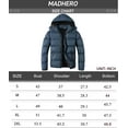 thumbnail image 6 of MADHERO Men's Puffer Jacket Water-Resistant Insulated Down Alternative Outerwear Coats Navy Blue Size 2XL, 6 of 6