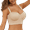 Beige, variant on Women Brasiere Low Back Anti- Strapless Longline Stretch Bralette Soft Lined Bras Comfort Fashion Full Coverage Bra