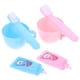 thumbnail image 4 of 2 juegos de baño con cepillo de dientes y pasta de dientes en miniatura. Accesorios para muñecas para juegos de simulación y de rol. Mini inodoro y artículos esenciales para el baño de muñecas., 4 of 5