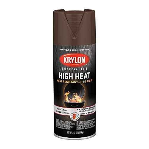 Krylon K01709077 High Heat Spray Paint, Aerosol, Brown - Walmart.com