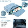 thumbnail image 5 of Denim Hobo Purse Bags Casual Canvas Messenger Shoulder Bag Retro Large Crossbody Satchel Bags for Women and Men, 5 of 7