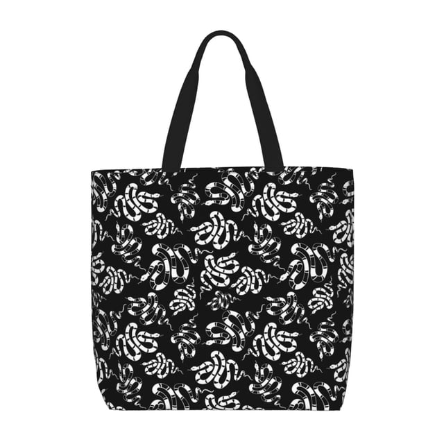 Balery Snake Bolsa de Mano para Mujeres con Cremallera, Bolsa de Gimnasio con Compartimentos, Bolsa para Laptop, Bolsa para Trabajo