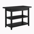 thumbnail image 3 of Better Homes & Gardens Reading Wood Kitchen Island with 2 Shelves and Drawers, Black Color, 3 of 11