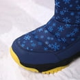 thumbnail image 6 of XXWXYD Kids Boot Girls Boys Snow Boots Outdoor Warm Comfortable Non Slip Mid Calf Padded Small Big Kids Winter Shoes for Simple Casual Breathable Shoe(9.5-10 Years,Blue), 6 of 9