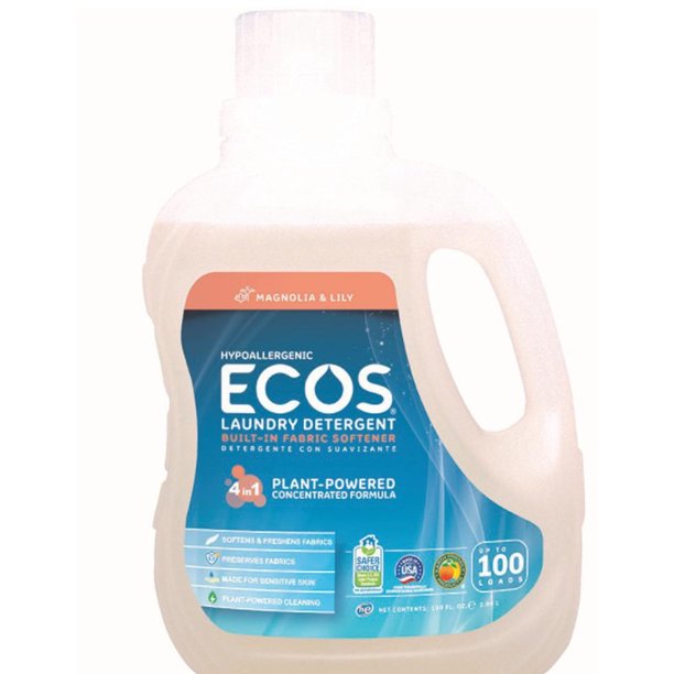 Earth Friendly Ecos Laundry Detergent Magnolia & Lily 100 Fl Oz