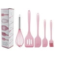 thumbnail image 4 of 5pcs silicone baking kitchen tool five piece set non stick kitchenware set scraper full five piece set Multi functional silicone scraper, oil brush, frying shovel, egg beater set, 4 of 9