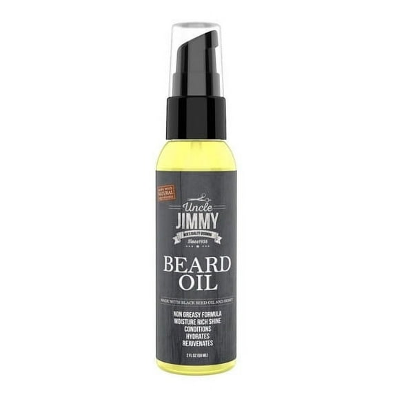 Uncle Jimmy Beard Oil for Mens, Black Seed Oil and Honey Spray, 2 Oz, 6 Pack