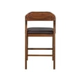 thumbnail image 5 of Boraam Rasmus Faux Leather Seat Rubberwood Counter Stool with Chestnut Wire-Brush Finish, 5 of 7