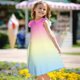 thumbnail image 2 of Girls' Summer Dress Kids 2025 Rainbow Gradient Sleeveless Dress Summer Casual Sundress for Kids with Soft Fabric ,Sie:140, 2 of 8