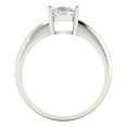 thumbnail image 4 of 1.5 ctw Solitaire Anniversary Ring for Women | Cushion Cut White Sapphire | Hyperallergenic Solid 18K White Gold, 4 of 5