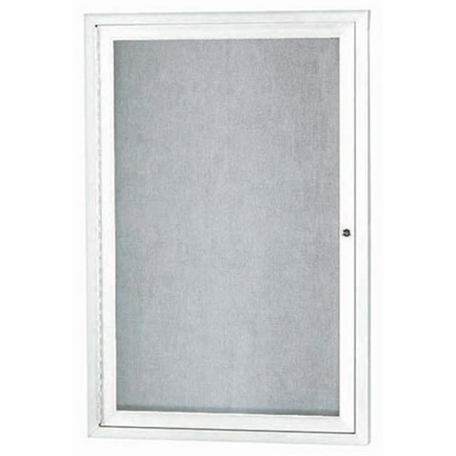 Aarco Products ODCC3624RIW Tableau d'Affichage Extérieur Fermé Éclairé 1 Porte - Blanc