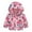 Hot Pink1, variant on Qingpeng Toddler Girls Boys Long Sleeves Hoodie Kids Windproof Floral Printed Zipper Jacket Winter Coats with Pockets