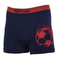 thumbnail image 4 of 6-Pack Men's Seamless Short Boxer Briefs Underwear, Football Multi Color, 4 of 5