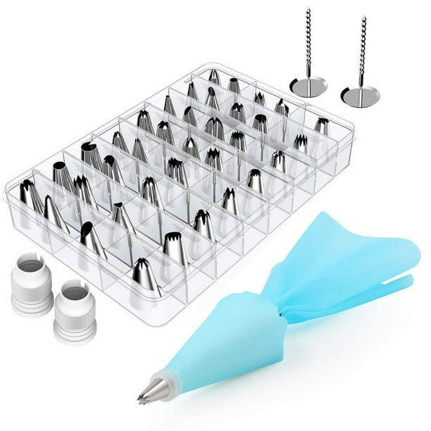 Cake Decorating Supplies Tips Kits, 42 PCS Cake Piping Tips Set