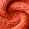 thumbnail image 6 of Zedker Casual Crewneck Long Lantern Sleeve Knitted Sweaters for Women Comfortable Elastic Cuffs Thermal Tops for Fall and Winter,Orange,M, 6 of 6