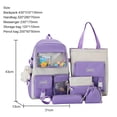 thumbnail image 2 of Bolsa 5 uds. mochilas Kawaii de libros de secundaria estuche de lápices conjunto compuesto JShteea Para Estrenar, 2 of 9