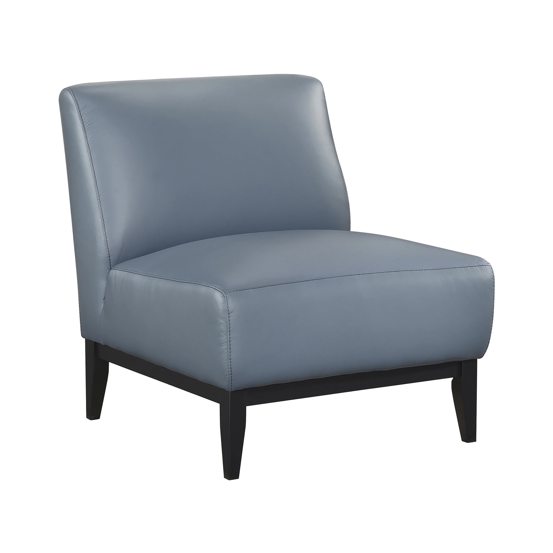 OakvillePark Mossmere Leather Accent Chair, Blue