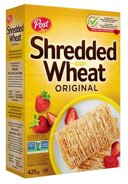 Post Shredded Wheat Original Big Biscuit Cereal, 425g (3 Pack)