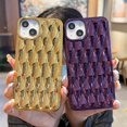 thumbnail image 2 of Electroplated Three-dimensional Magic Eye Personality Silicone Protective Case Suitable For Apple 14/13/12 Series, 2 of 5