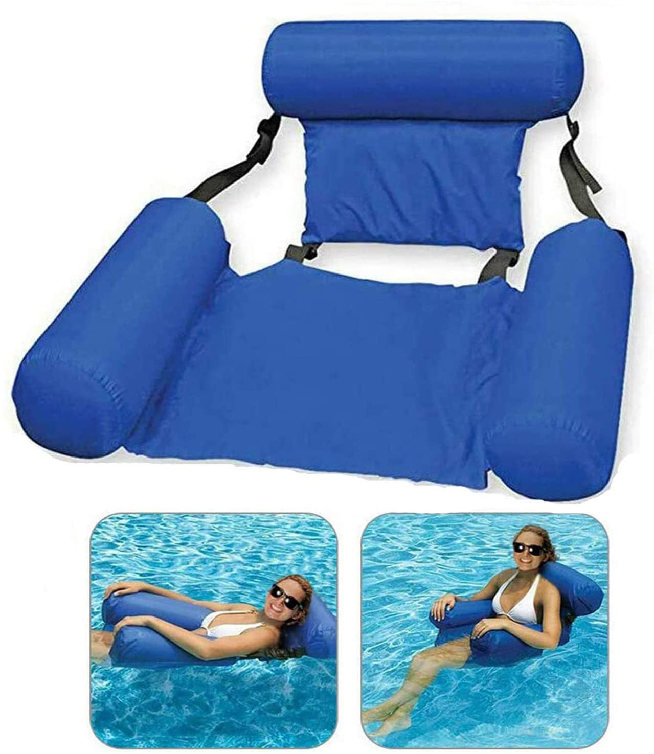 Details about   Portable Floating Inflatable Water Bed Foldable Hammock For Swimming Pool 