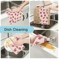 thumbnail image 2 of Yayeee 6 Pack Kitchen Dish Cloths for Washing Dishes Soft Absorbent Microfiber Towels, Cherries Pattern, 2 of 9