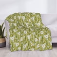 thumbnail image 3 of Yiaed Daisies Flowers Print Blanket Throw Blanket Soft Cozy Flannel Blanket for Home Bed Sofa Couch Chair-80"x60", 3 of 6