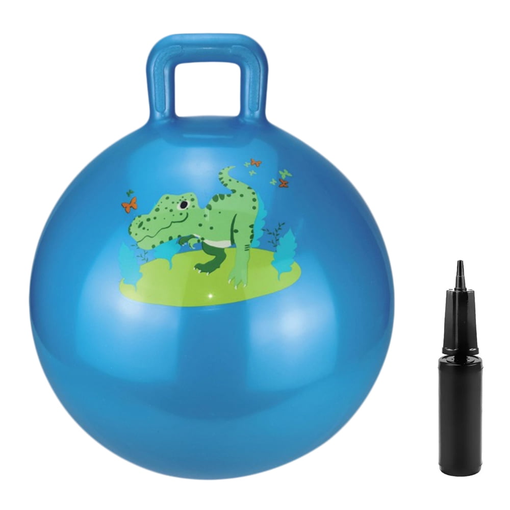 Rigma Hopper Ball Bouncy Ball with Handle Air Pump Included