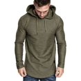thumbnail image 2 of Playera Manga Larga Hombre Moda Con Capucha Hoodie Casual, 2 of 4