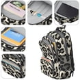 thumbnail image 4 of Black and White Leopard Print Cute School Backpack Bag with Padded Back and Adjustable Shoulder Straps 16.9 X 12.6 X 5.9 Inches, 4 of 5