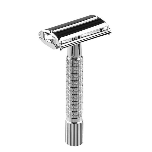 Manual Safety Beard Trimmer Metal Ergonomic Double Edge Beard Trimmer Tool with Blade for Men