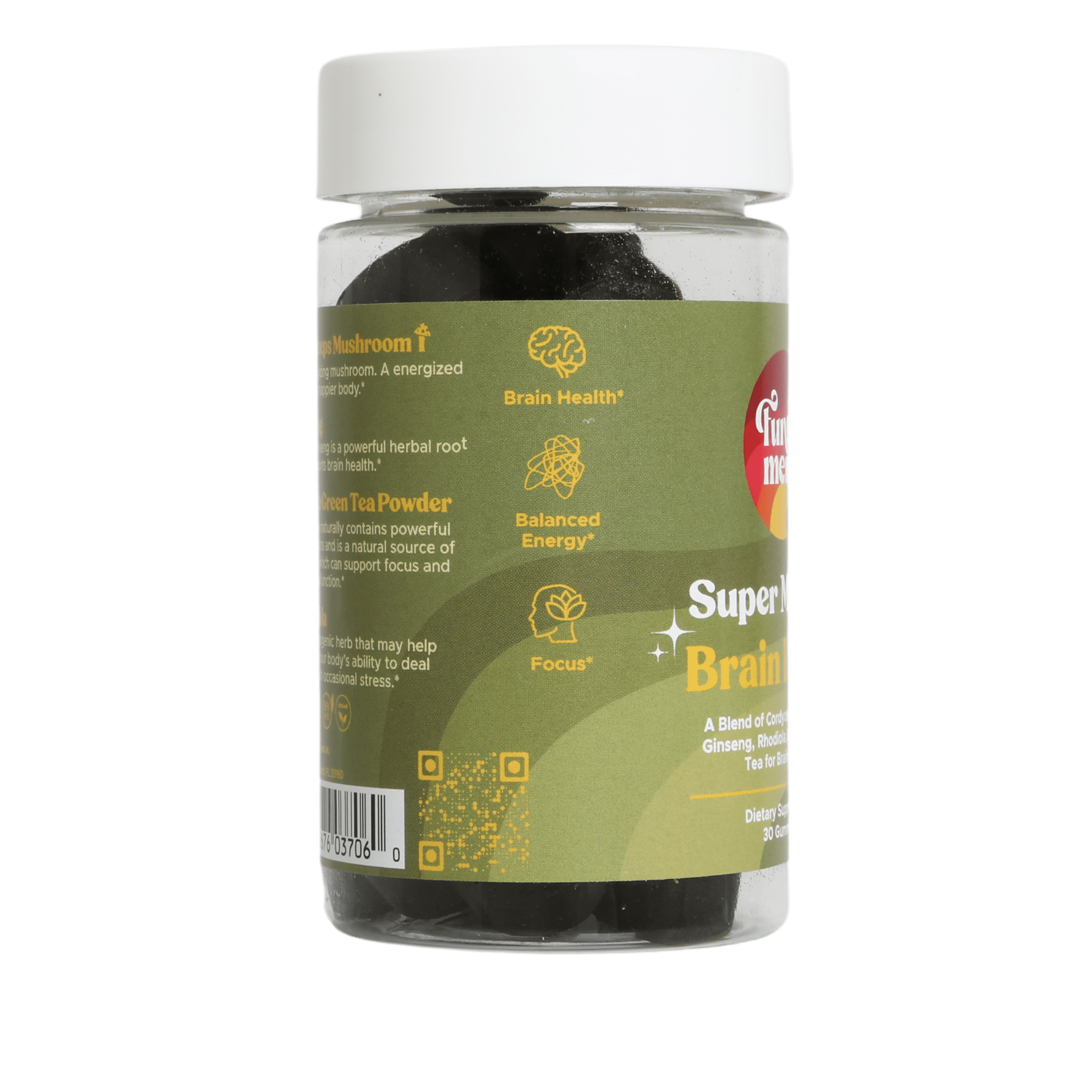 (2 pack) Fungiments Super Matcha - Daily Energy, Endurance, Reduce Fatigue, Cordyceps, Green Tea, Ginseng - 30ct