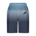 thumbnail image 4 of YLSDY Mens Board Shorts 11 Inch Inseam with Pockets Drawstring High Waisted Swimming Trunks Casual Baggy Beach Shorts Navy L, 4 of 5