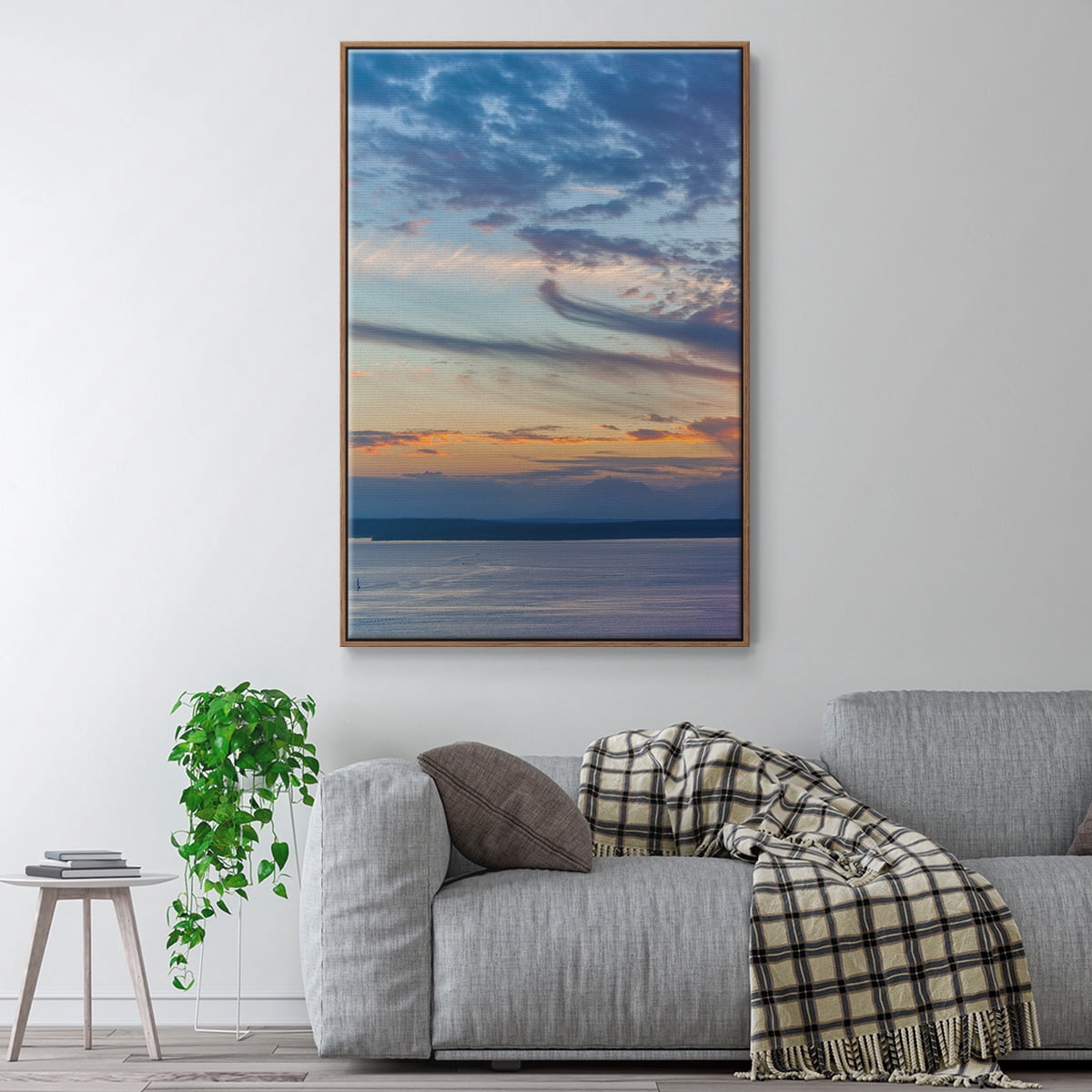 Cloud Variations Framed Premium Gallery Wrapped Canvas - Ready to Hang