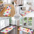 thumbnail image 6 of Yayeee Runner Rug for Bedroom 2'x6' Machine Washable Hallway Non Slip Mat, Colorful Circles, 6 of 8