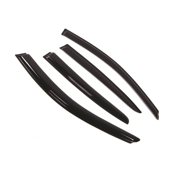 Tuningpros WD2-211 Outside Mount Window Visor Deflector Rain Guard Dark Smoke 4 Pcs Set For 2008-2012 Honda Accord Sedan