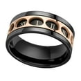 thumbnail image 1 of Anillos giratorios de acero inoxidable Salvador para hombres números giratorios Talla 8 9 10 11, 1 of 5