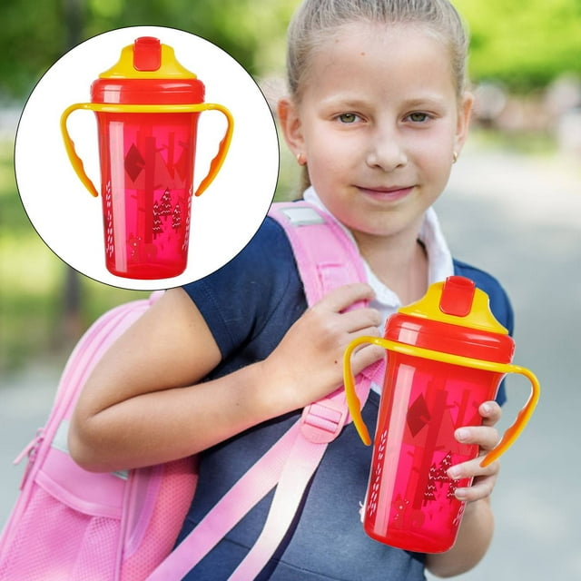 Clearance Items! DomFun SPRING PARK Double Handle Kids Water Bottle with Lid for Toddler Kids