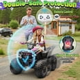 thumbnail image 4 of Joyracer 24V Ride ons ATV, 4 Wheeler for Kids, Power Car Wheels with 4x200W Motor, Bluetooth/MP3, Horn, Music, LED for Big Kids Gift, Pink, 4 of 11