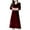 Red, variant on Winter Velvet Women's Casual Dress Long Sleeve Slim Fit High Waist Midi Party Dress Elegant Comfortable Stylish Outfit 2025 Vacation Dress Stylish Beach Sundress