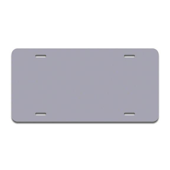 Solid Gray Aluminum License Plate| License Plate 12" X 6" Fits Any Car, Truck, SUV, RV, or Trailer | Made in The USA