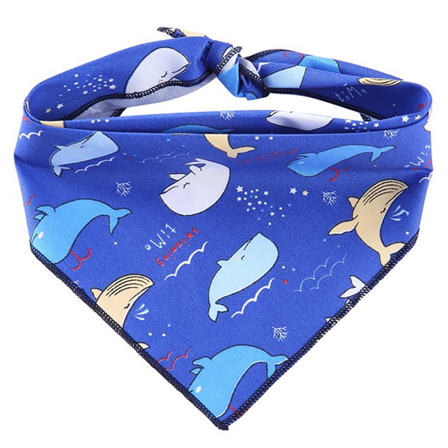 Dog Triangle Bandana Animal Patterned Cotton Daisy Dog Bandana Dog Triangle Bib